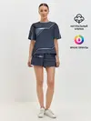 Женская пижама с шортами / Металлическая 3D основа