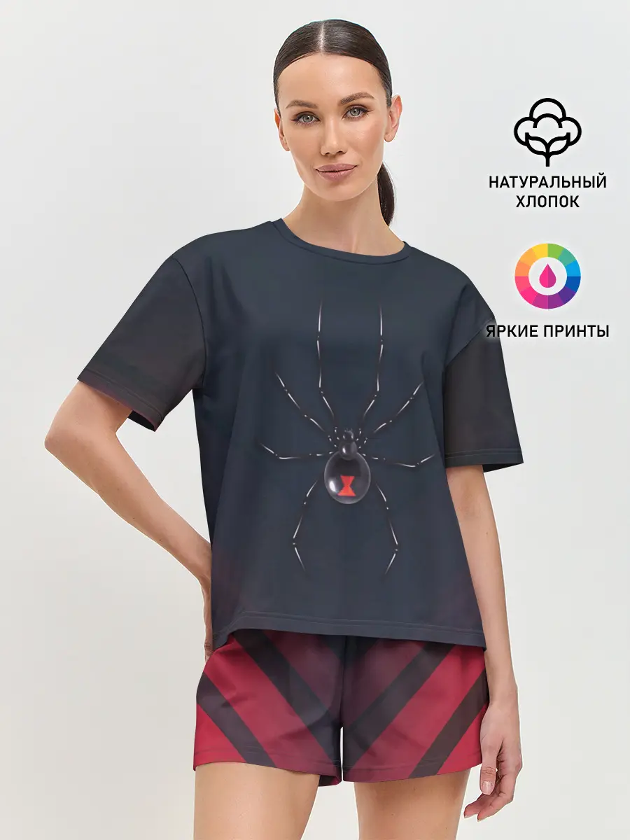 Женская пижама с шортами / Каракурт