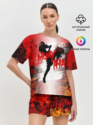 Женская пижама с шортами / Muay Thai