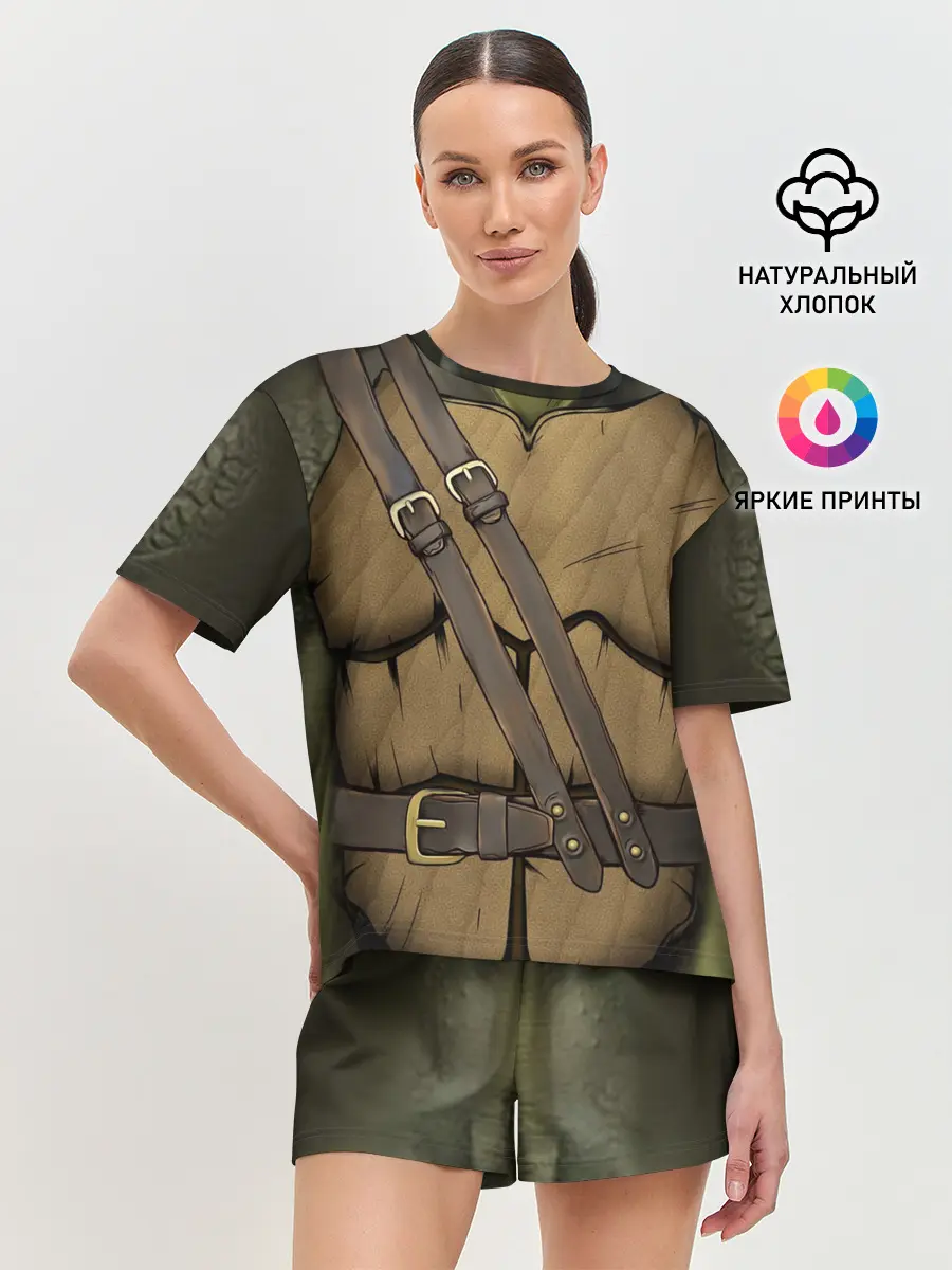 Женская пижама с шортами / Черепашка ниндзя