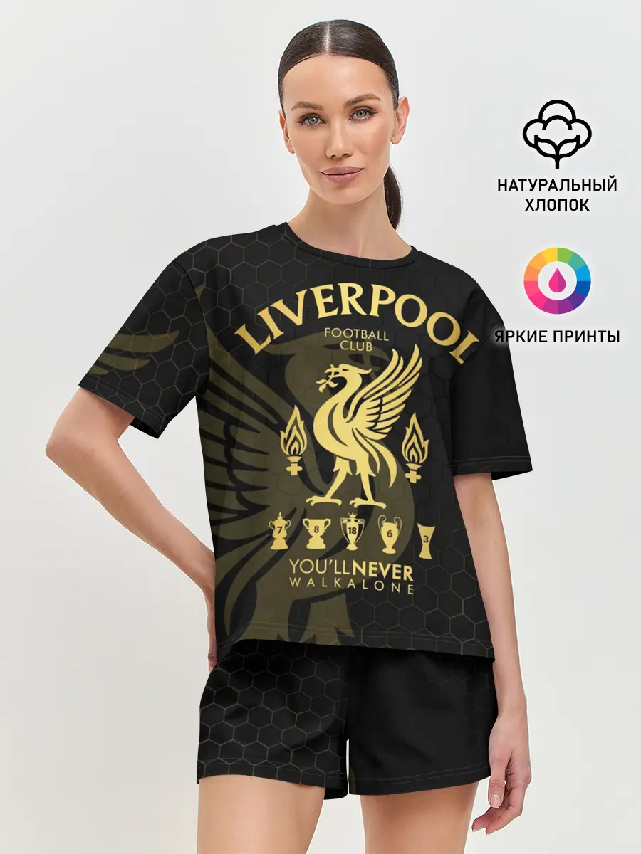 Женская пижама с шортами / Ливерпуль