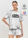 Женская пижама с шортами / Острые козырьки