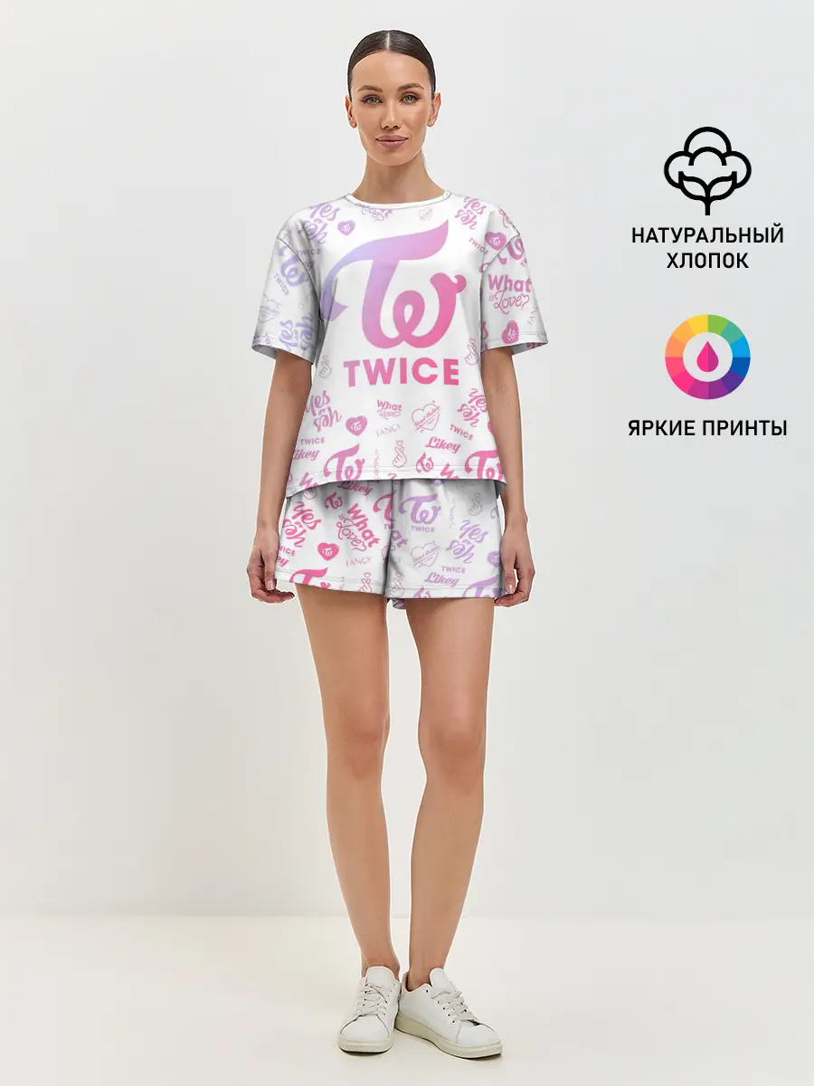 Женская пижама с шортами / TWICE