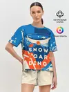Женская пижама с шортами / SNOW BOAR DING