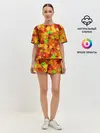 Женская пижама с шортами / Кленовые листья