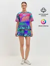 Женская пижама с шортами / НЕОНОВЫЕ ПАЛЬМЫ