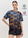 Женская пижама с шортами / 3D БРОНЬ