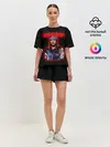 Женская пижама с шортами / Guns n roses + Спина