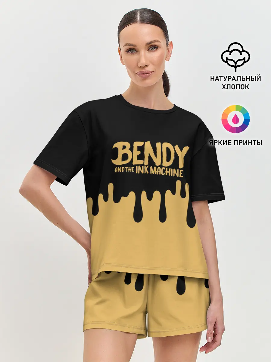Женская пижама с шортами / Bendy And The Ink Machine