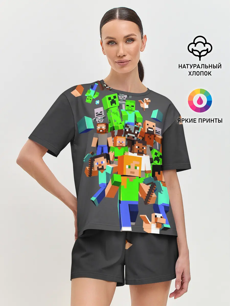 Женская пижама с шортами / MINECRAFT ONLINE