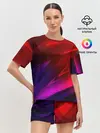 Женская пижама с шортами / NEON GEOMETRY STRIPES