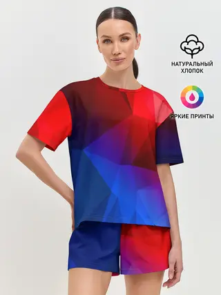 Женская пижама с шортами / RED&BLUE