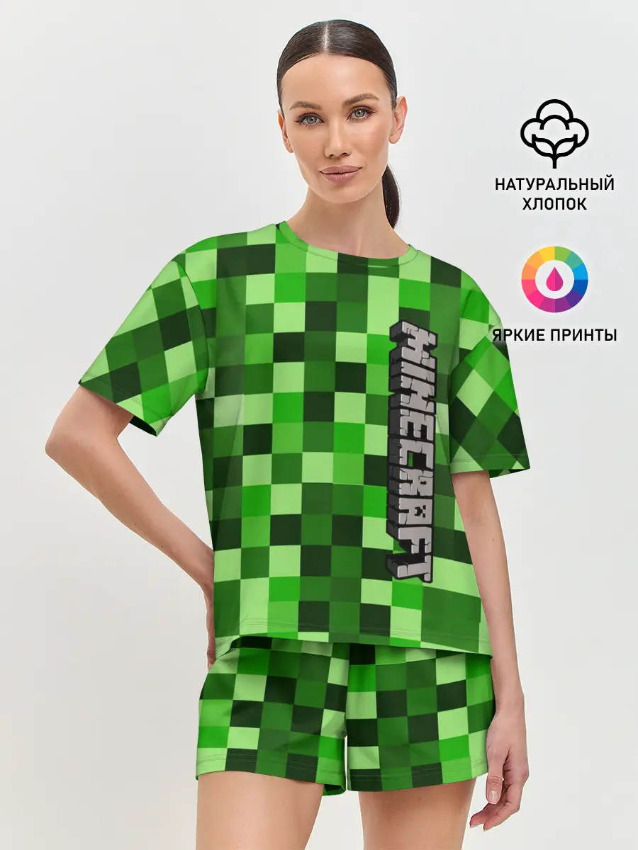 Женская пижама с шортами / MINECRAFT