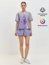 Женская пижама с шортами / Гимнастка на полотне