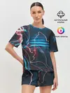 Женская пижама с шортами / Freeze Light digital art