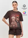 Женская пижама с шортами / Азирафель и Кроули