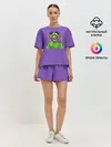 Женская пижама с шортами / Billie Eilish Purple