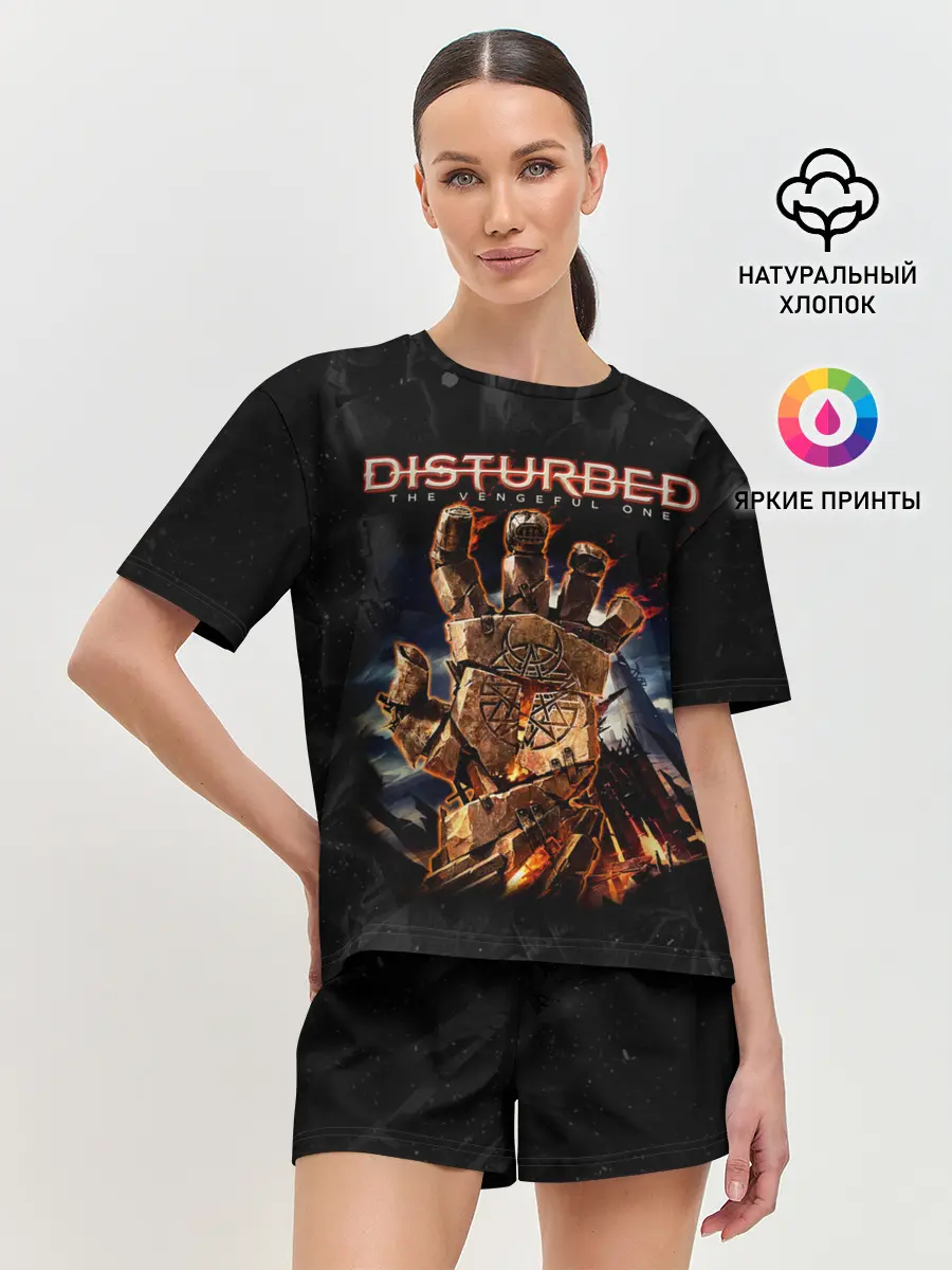 Женская пижама с шортами / Disturbed