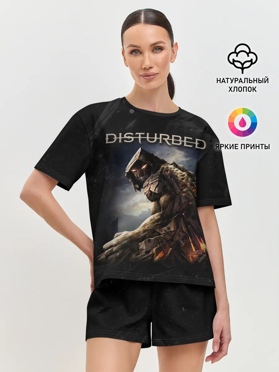 Женская пижама с шортами / Disturbed