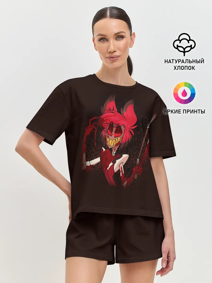 Женская пижама с шортами / Hazbin Hotel