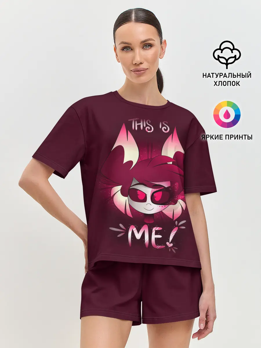 Женская пижама с шортами / Отель хазбин