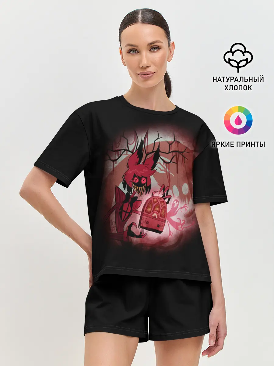 Женская пижама с шортами / Hazbin Hotel