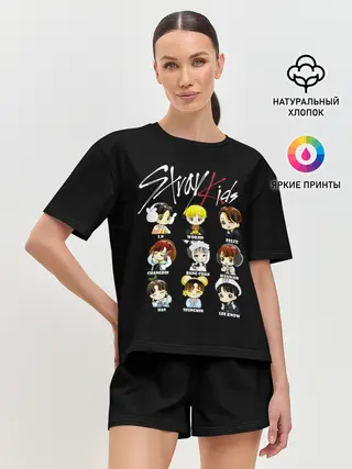Женская пижама с шортами / Stray Kids