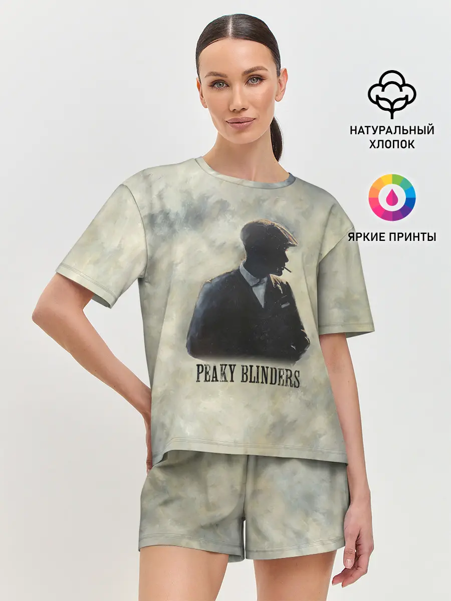 Женская пижама с шортами / Острые козырьки