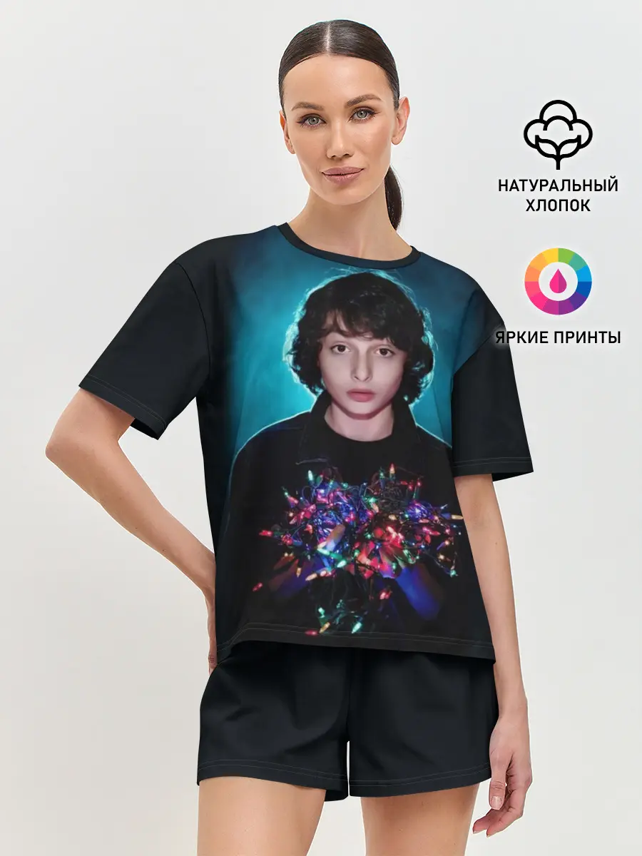 Женская пижама с шортами / finn wolfhard