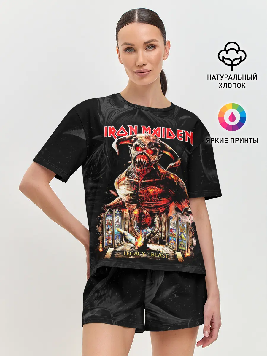 Женская пижама с шортами / Iron Maiden