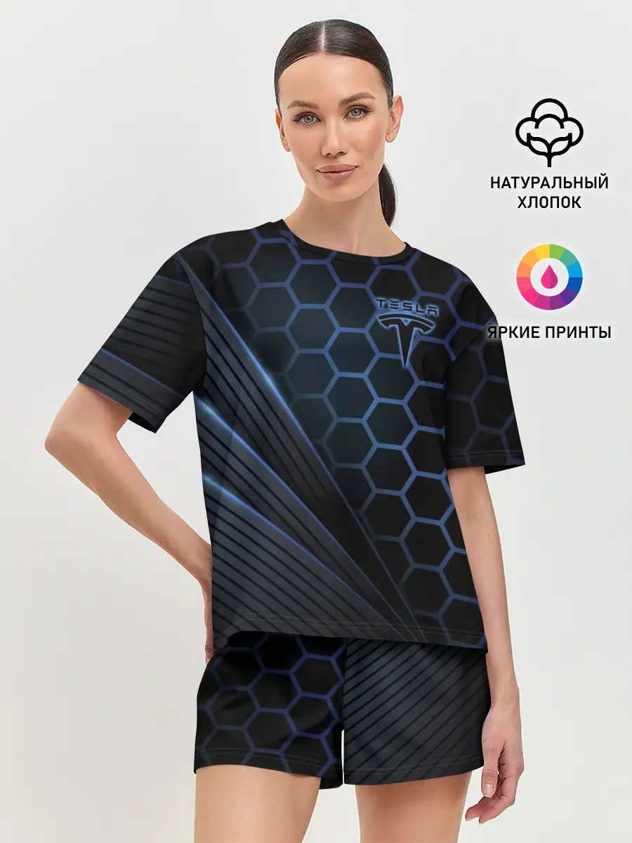 Женская пижама с шортами / Tesla