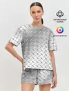 Женская пижама с шортами / Рифлёный металл