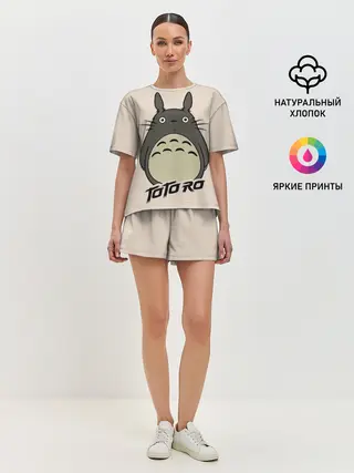 Женская пижама с шортами / Тоторо