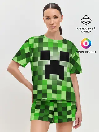 Женская пижама с шортами / MINECRAFT