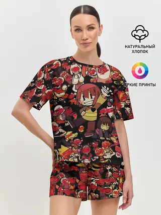 Женская пижама с шортами / UNDERTALE CHARA