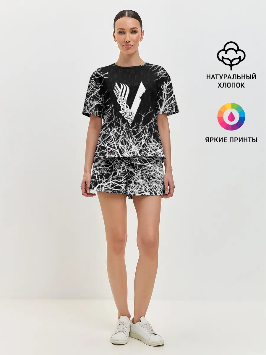 Женская пижама с шортами / ВИКИНГИ