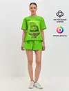 Женская пижама с шортами / Grinch Face