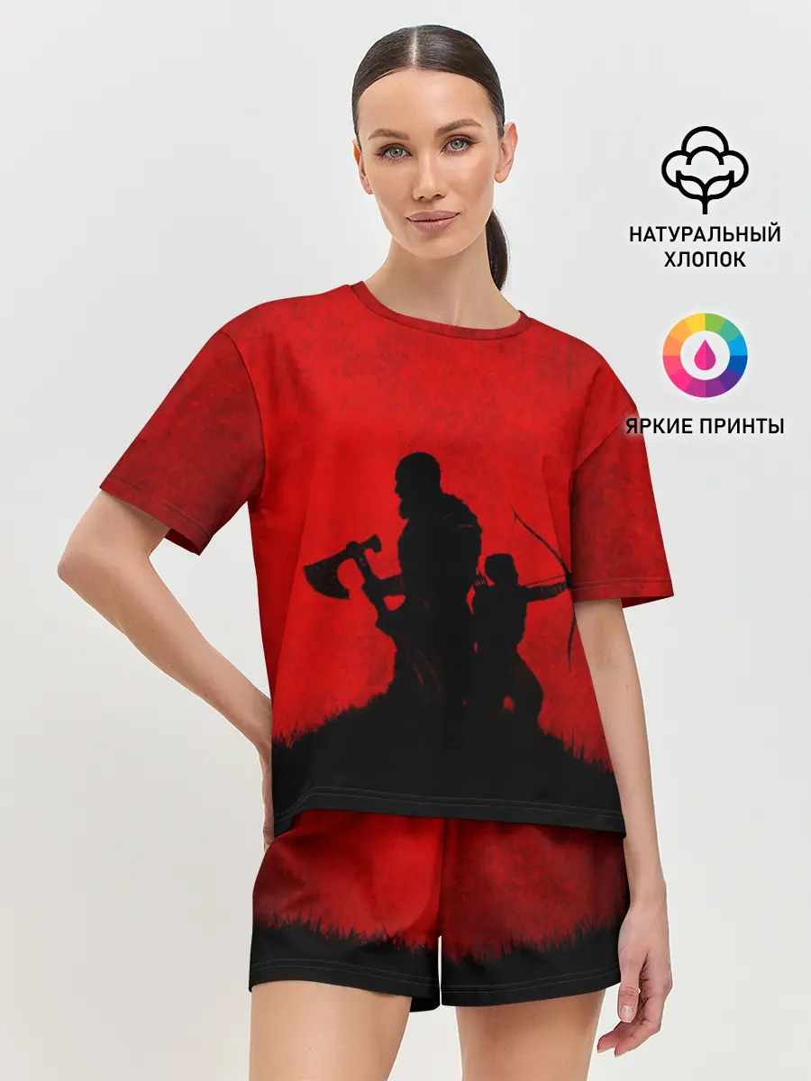 Женская пижама с шортами / God of War