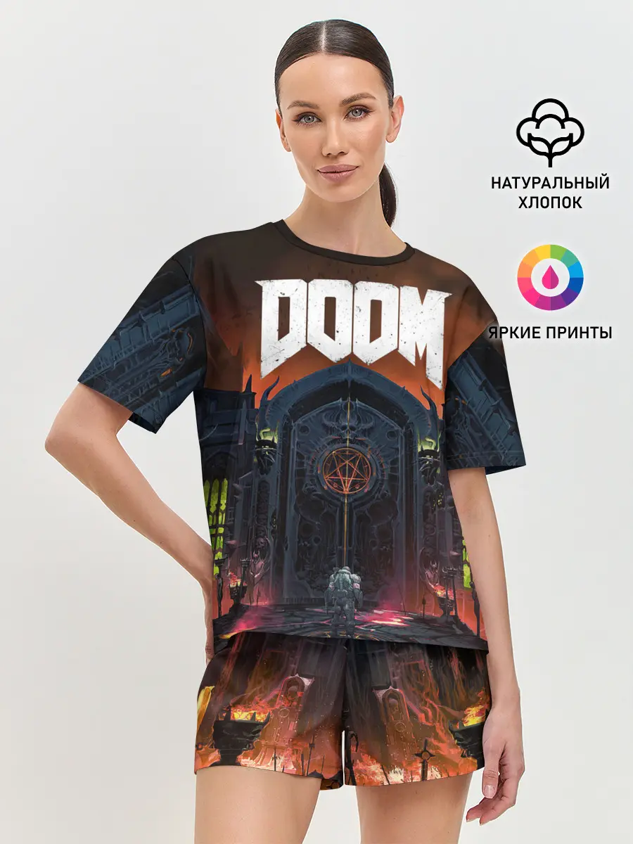 Женская пижама с шортами / DOOM - Hellgate