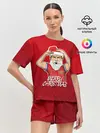 Женская пижама с шортами / Новогодний Дзюба Russia