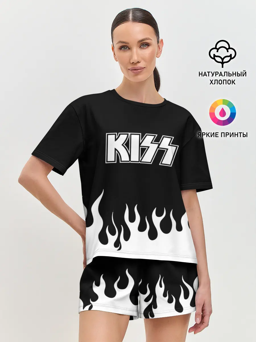 Женская пижама с шортами / Kiss