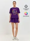 Женская пижама с шортами / Кот
