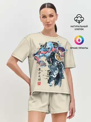 Женская пижама с шортами / Приключения ДжоДжо