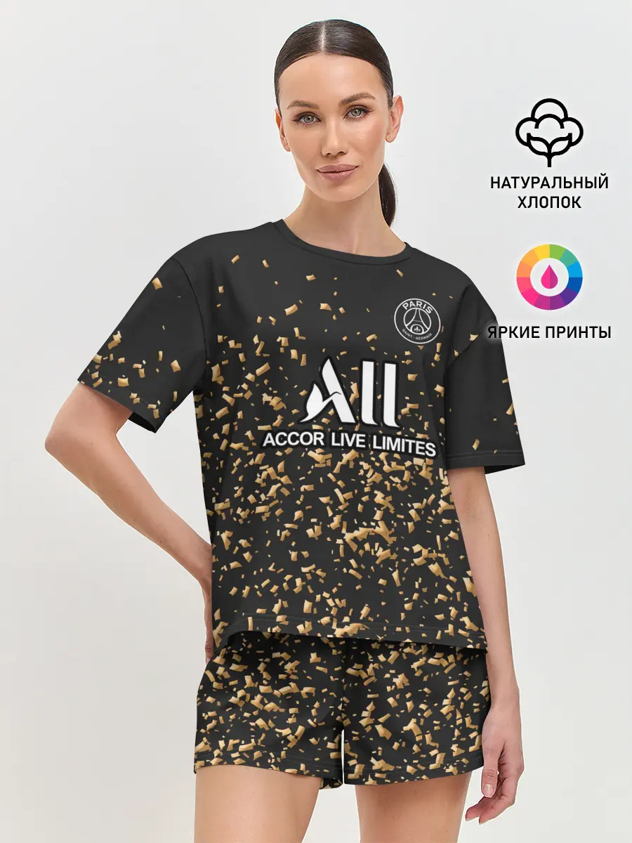 Женская пижама с шортами / Неймар альтернативная 2020