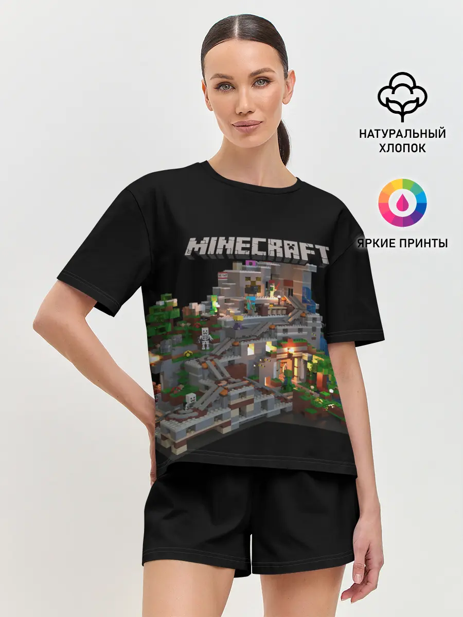 Женская пижама с шортами / MINECRAFT