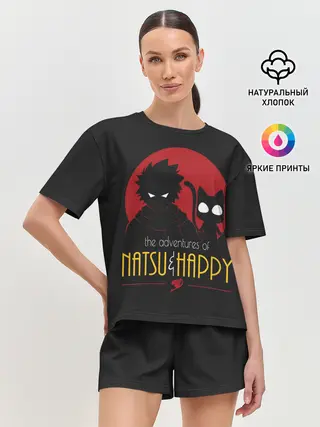 Женская пижама с шортами / Хвост Феи Natsu i Happy