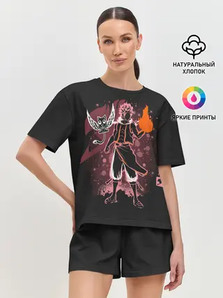 Женская пижама с шортами / Нацу Драгнил и Хэппи