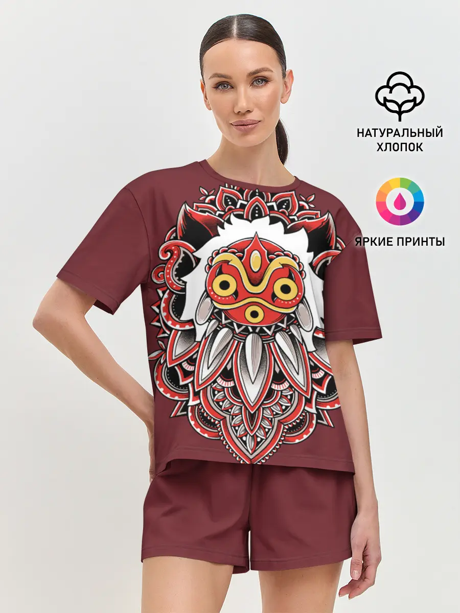 Женская пижама с шортами / Принцесса Мононоке