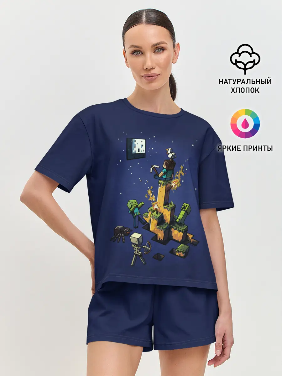 Женская пижама с шортами / MINECRAFT