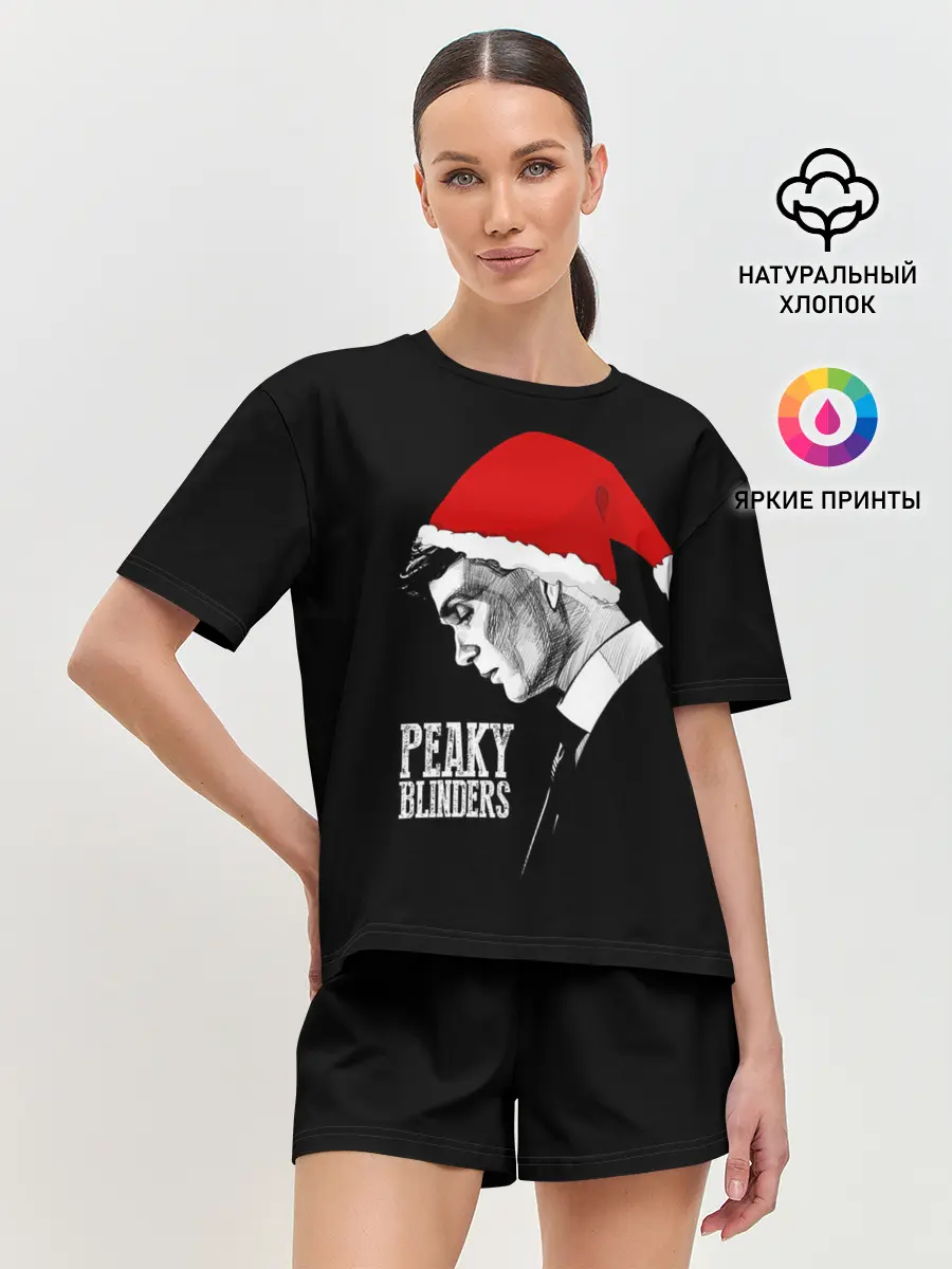 Женская пижама с шортами / Новогодний Острые Козырьки